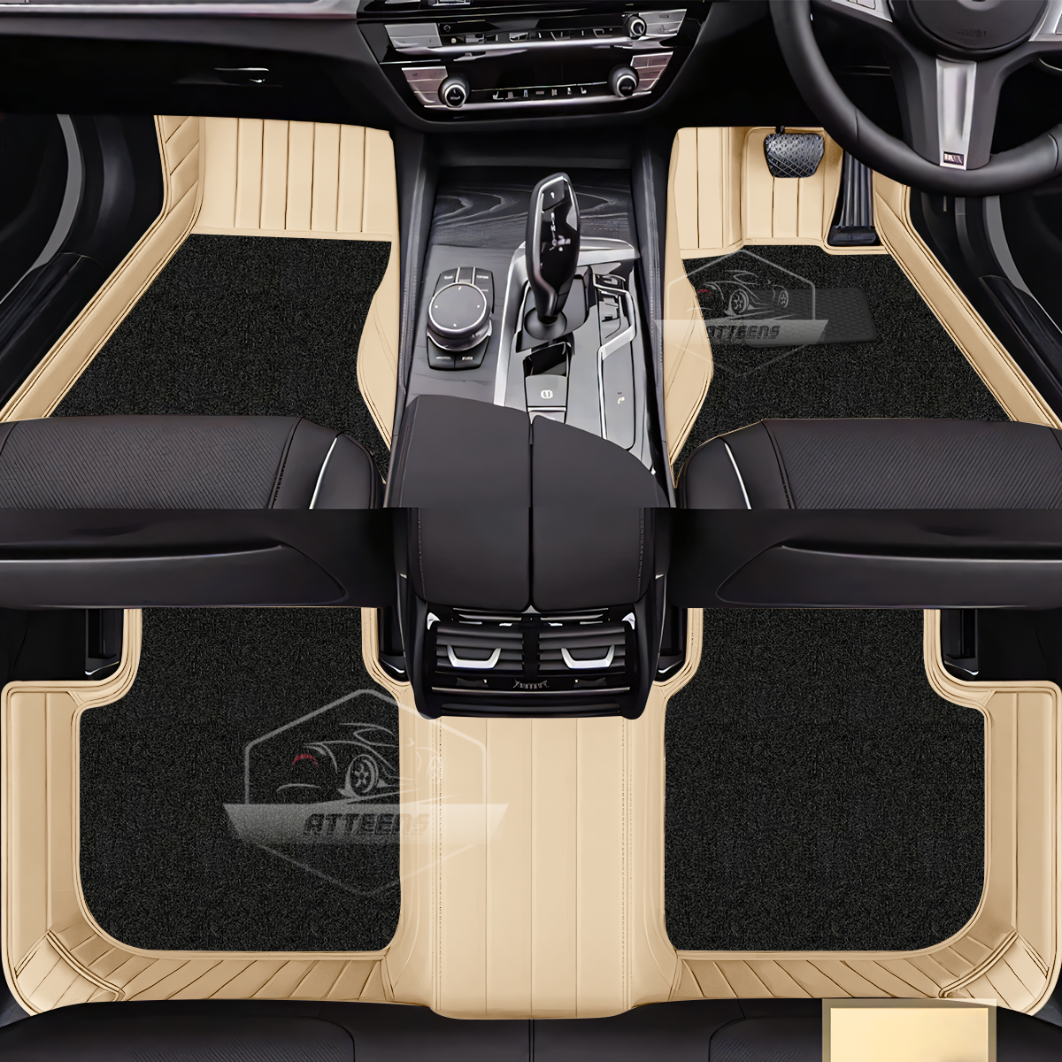 1 10D Car Foot Mat for Volkswagen Virtus | Premium Leatherette Luxurious & Elegant Look | 100% Waterproof and Dust Proof | Custom Fitted Car Floor Tray Mat - Image 1